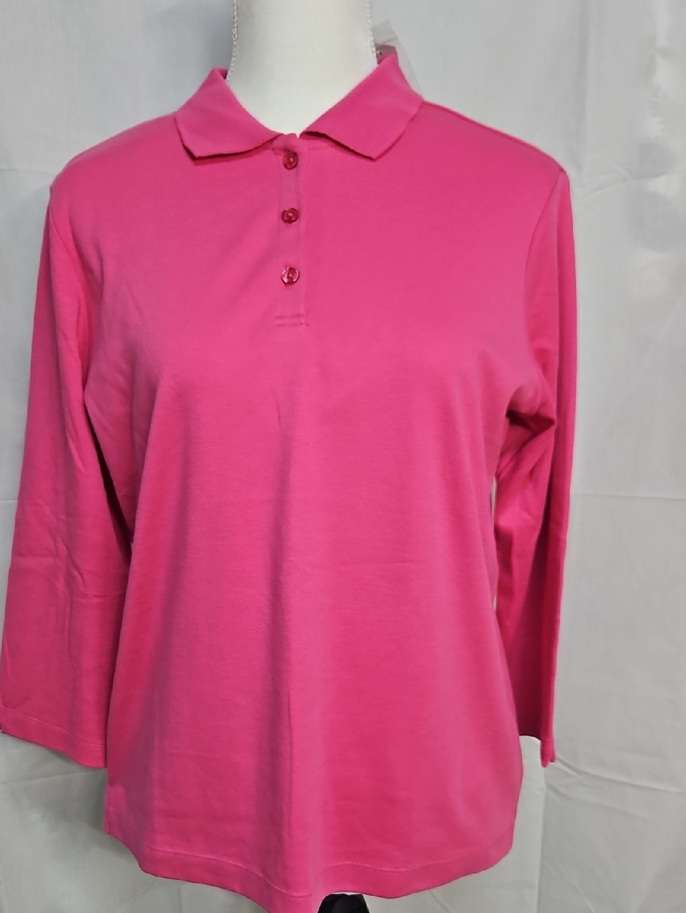 Classic Women's Pink Polo Top - Comfortable Everyday Shirt - Picture 1 of 7